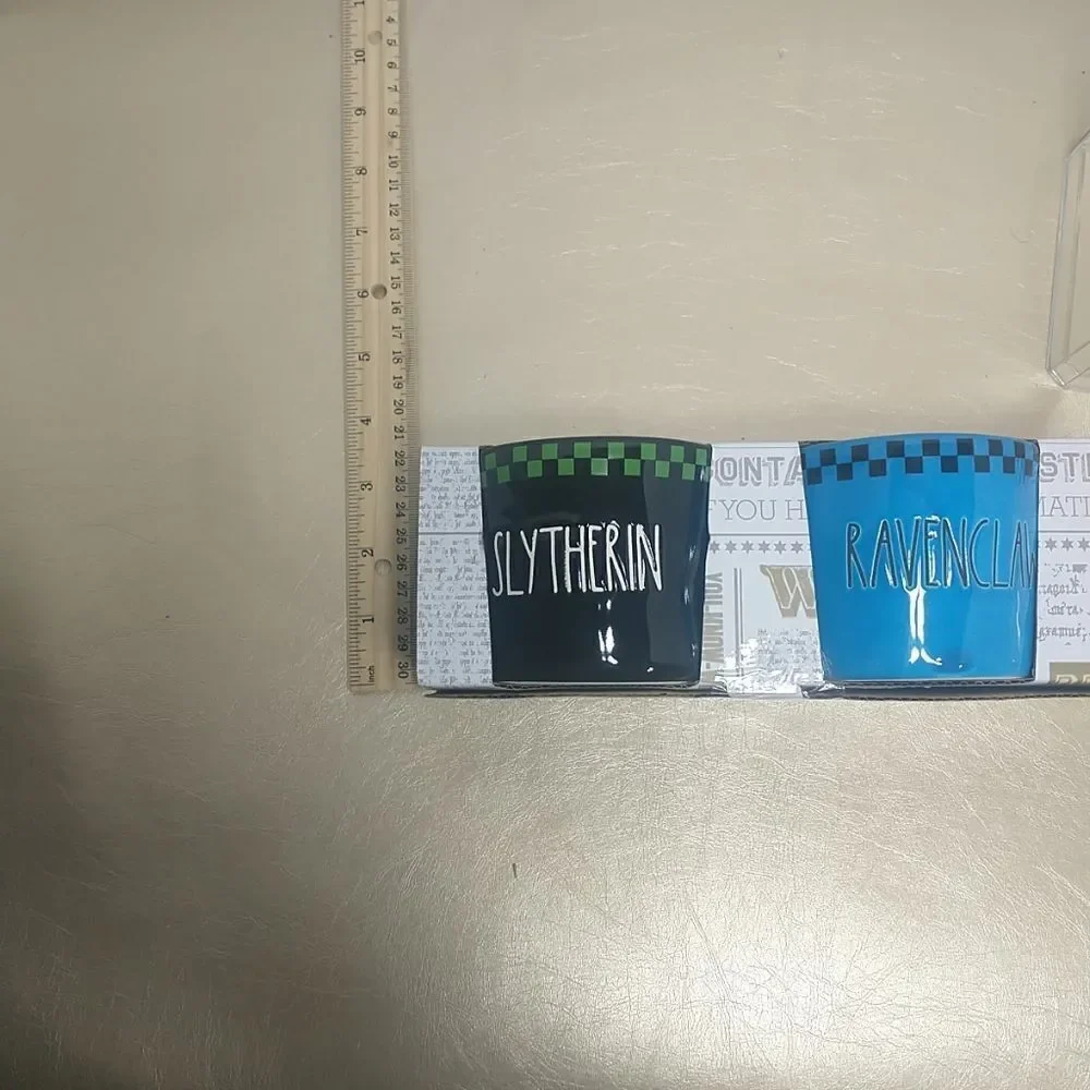 Rae Dunn X Harry Potter Ramekin Set Slytherin Ravenclaw Hufflepuff Gryffindor.